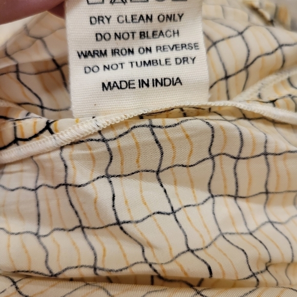 NWT Vineet Bahl Anthro Cream & Coral Indian Inspired Tunic Top - Picture 7 of 7